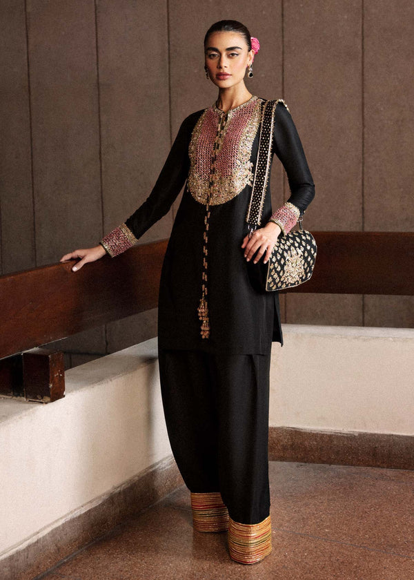 Hussain Rehar Pure Raw Silk CHAR 3 Piece